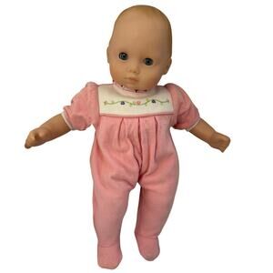 American Girl Bitty Baby Doll Blue Eyes Pink Outfit GS